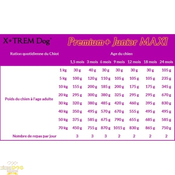 PREMIUM+ Junior MAXI - X-TREM Dog Croquette naturelle pour chiot